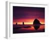 View of Haystack Rock on Cannon Beach at Sunset, Oregon, USA-Stuart Westmorland-Framed Photographic Print