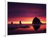 View of Haystack Rock on Cannon Beach at Sunset, Oregon, USA-Stuart Westmorland-Framed Photographic Print