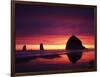 View of Haystack Rock on Cannon Beach at Sunset, Oregon, USA-Stuart Westmorland-Framed Photographic Print