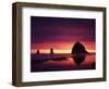 View of Haystack Rock on Cannon Beach at Sunset, Oregon, USA-Stuart Westmorland-Framed Photographic Print