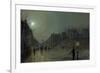 View of Heath Street by Night-Atkinson Grimshaw-Framed Giclee Print