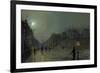 View of Heath Street by Night-Atkinson Grimshaw-Framed Giclee Print