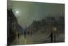 View of Heath Street by Night-Atkinson Grimshaw-Mounted Giclee Print