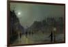 View of Heath Street by Night-Atkinson Grimshaw-Framed Giclee Print