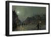 View of Heath Street by Night-Atkinson Grimshaw-Framed Premium Giclee Print