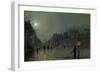 View of Heath Street by Night-Atkinson Grimshaw-Framed Premium Giclee Print