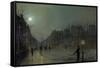 View of Heath Street by Night-Atkinson Grimshaw-Framed Stretched Canvas