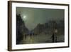 View of Heath Street by Night-Atkinson Grimshaw-Framed Giclee Print