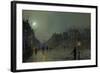 View of Heath Street by Night-Atkinson Grimshaw-Framed Giclee Print