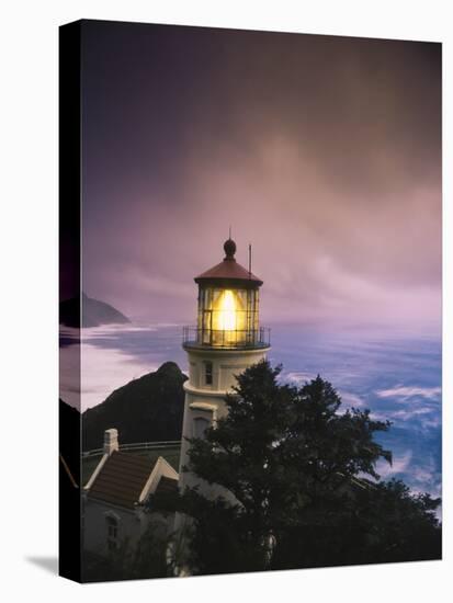 View of Heceta Head Lighthouse at Dusk, Oregon, USA-Stuart Westmorland-Stretched Canvas