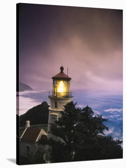 View of Heceta Head Lighthouse at Dusk, Oregon, USA-Stuart Westmorland-Stretched Canvas