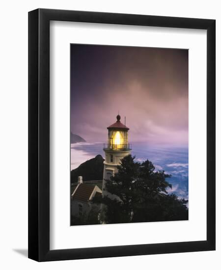 View of Heceta Head Lighthouse at Dusk, Oregon, USA-Stuart Westmorland-Framed Photographic Print