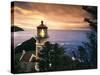 View of Heceta Head Lighthouse at Sunset, Oregon, USA-Stuart Westmorland-Stretched Canvas