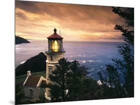 View of Heceta Head Lighthouse at Sunset, Oregon, USA-Stuart Westmorland-Mounted Photographic Print