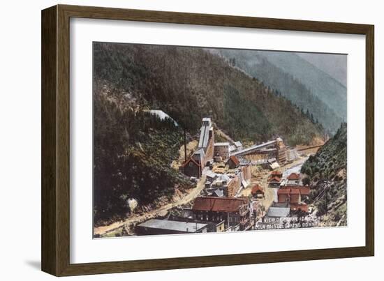 View of Hecla Mine Looking Down the Canyon - Burke, ID-Lantern Press-Framed Art Print