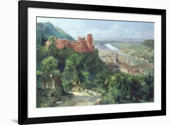 View of Heidelberg, c.1910-Fritz Genutat-Framed Giclee Print