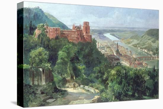 View of Heidelberg, c.1910-Fritz Genutat-Stretched Canvas