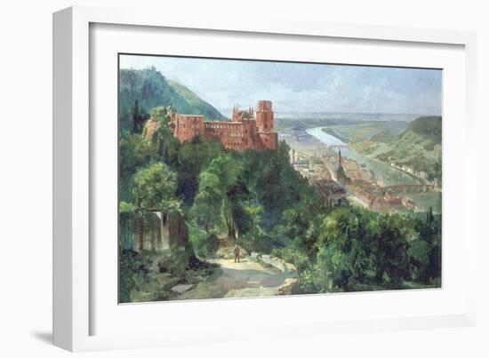 View of Heidelberg, c.1910-Fritz Genutat-Framed Giclee Print