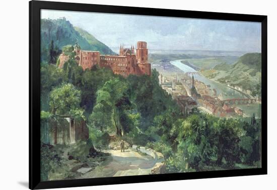 View of Heidelberg, c.1910-Fritz Genutat-Framed Giclee Print