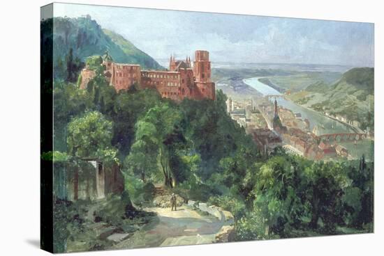 View of Heidelberg, c.1910-Fritz Genutat-Stretched Canvas