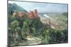 View of Heidelberg, c.1910-Fritz Genutat-Mounted Premium Giclee Print