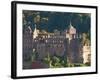 View of Heidelberg's Old Town and Heidelberg Castle from the Philosophenweg, Heidelberg, Germany-Michael DeFreitas-Framed Photographic Print