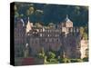 View of Heidelberg's Old Town and Heidelberg Castle from the Philosophenweg, Heidelberg, Germany-Michael DeFreitas-Stretched Canvas