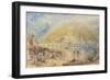 View of Heidelberg with a Rainbow-J. M. W. Turner-Framed Giclee Print