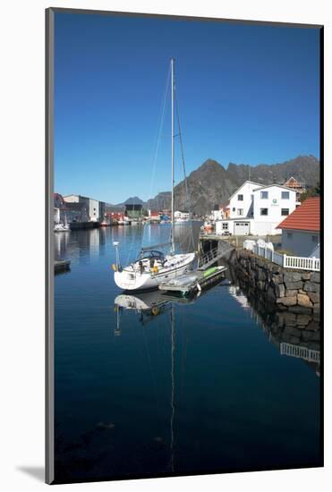 View of Henningsvaer Harbour, Lofoten Islands, Nordland, Norway, Scandinavia, Europe-Ethel Davies-Mounted Photographic Print