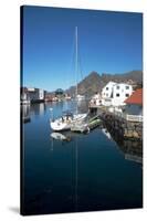 View of Henningsvaer Harbour, Lofoten Islands, Nordland, Norway, Scandinavia, Europe-Ethel Davies-Stretched Canvas