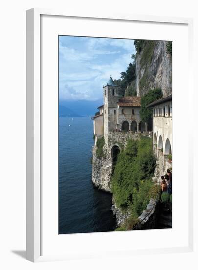 View of Hermitage of Santa Caterina Del Sasso-null-Framed Giclee Print