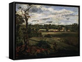 View of Highgate from Hampstead Heath, Early 19th Century-John Constable-Framed Stretched Canvas