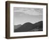 View Of Hill With Trees Clouded Sky "In Rocky Mountain National Park" Colorado 1933-1942-Ansel Adams-Framed Art Print