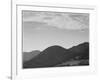 View Of Hill With Trees Clouded Sky "In Rocky Mountain National Park" Colorado 1933-1942-Ansel Adams-Framed Art Print