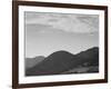 View Of Hill With Trees Clouded Sky "In Rocky Mountain National Park" Colorado 1933-1942-Ansel Adams-Framed Art Print