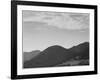 View Of Hill With Trees Clouded Sky "In Rocky Mountain National Park" Colorado 1933-1942-Ansel Adams-Framed Art Print