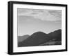 View Of Hill With Trees Clouded Sky "In Rocky Mountain National Park" Colorado 1933-1942-Ansel Adams-Framed Art Print