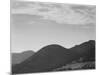 View Of Hill With Trees Clouded Sky "In Rocky Mountain National Park" Colorado 1933-1942-Ansel Adams-Mounted Art Print