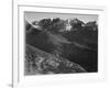 View Of Hills And Mountains "In Rocky Mountain National Park" Colorado 1933-1942-Ansel Adams-Framed Art Print