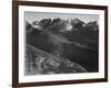 View Of Hills And Mountains "In Rocky Mountain National Park" Colorado 1933-1942-Ansel Adams-Framed Art Print