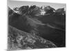 View Of Hills And Mountains "In Rocky Mountain National Park" Colorado 1933-1942-Ansel Adams-Mounted Art Print