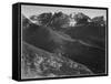 View Of Hills And Mountains "In Rocky Mountain National Park" Colorado 1933-1942-Ansel Adams-Framed Stretched Canvas