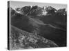 View Of Hills And Mountains "In Rocky Mountain National Park" Colorado 1933-1942-Ansel Adams-Stretched Canvas
