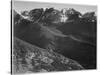 View Of Hills And Mountains "In Rocky Mountain National Park" Colorado 1933-1942-Ansel Adams-Stretched Canvas