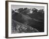 View Of Hills And Mountains "In Rocky Mountain National Park" Colorado 1933-1942-Ansel Adams-Framed Art Print