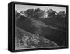 View Of Hills And Mountains "In Rocky Mountain National Park" Colorado 1933-1942-Ansel Adams-Framed Stretched Canvas