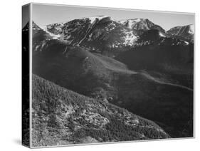 View Of Hills And Mountains "In Rocky Mountain National Park" Colorado 1933-1942-Ansel Adams-Stretched Canvas