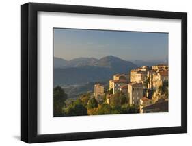 View of Hillside Town at Sunset-Jon Hicks-Framed Photographic Print