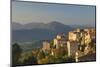 View of Hillside Town at Sunset-Jon Hicks-Mounted Photographic Print