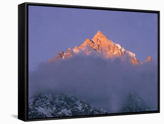 View of Himalayan Mountaintop-James Burke-Framed Stretched Canvas